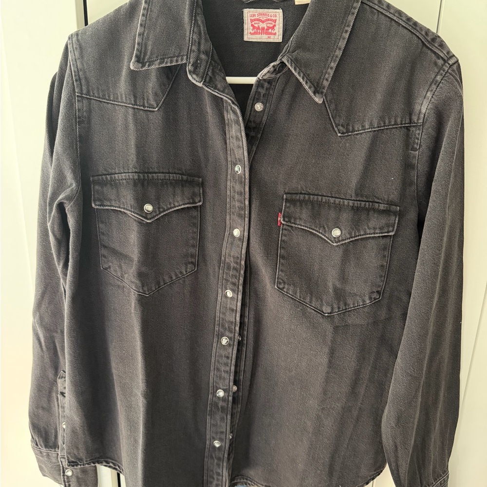 Levi's Black Denim Western Shirt